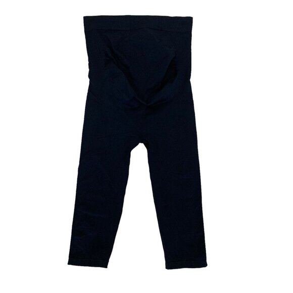 Blanqi Women Medium Navy Maternity Capri Pants Activewear Comfort - Picture 1 of 5